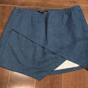 Jean envelope skort